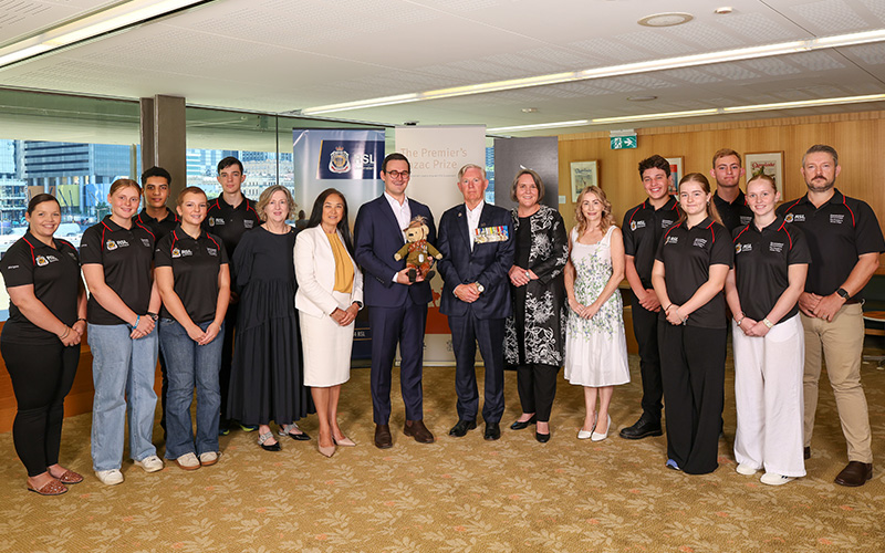 Photo of the recipients of the 2025 Premier's Anzac Prize