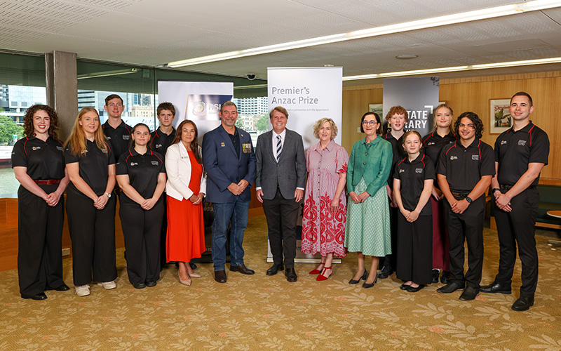 Photo of the recipients of the 2026 Premier's Anzac Prize